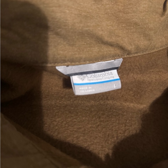 Columbia Men's Tan Sweatshirt Quarter Zip - Picture 2 of 3